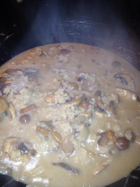 mushroom risotto